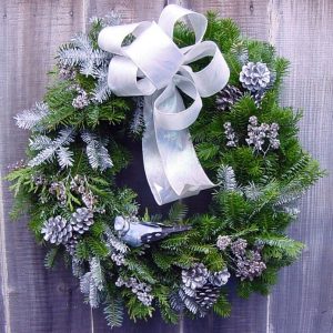 Silver Christmas Wreath