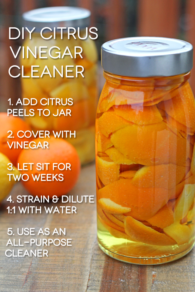 diy citrus vinegar cleaner