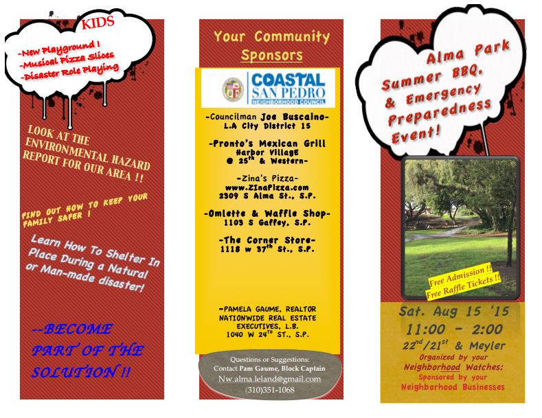 Alma Park Summer BBQ and Emergency Preparedness Fair