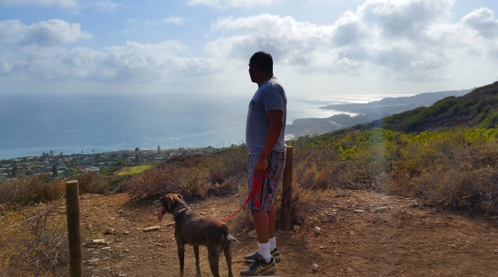 Hiking Above Ladera Linda Community Center in Forrestal Reserve